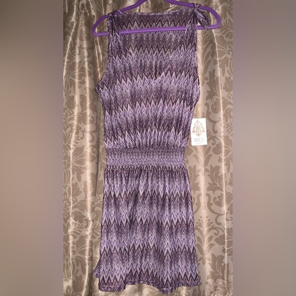 BECCA by Rebecca Virtue Breezy Basics Tie Shoulder Dress Cover-Up (Size Small) - Picture 2 of 4